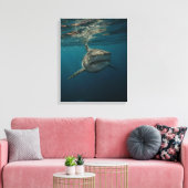 Ocean Predator Stretched Canvas Afdruk (Insitu (Woonkamer))