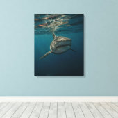 Ocean Predator Stretched Canvas Afdruk (Insitu (Houten vloer))