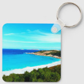 Ocean Print Key Ring Sleutelhanger (Achterkant)