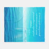 Ocean Psalm 139:9-10 Faux Fleece Deken (Voorkant (Horizontaal))