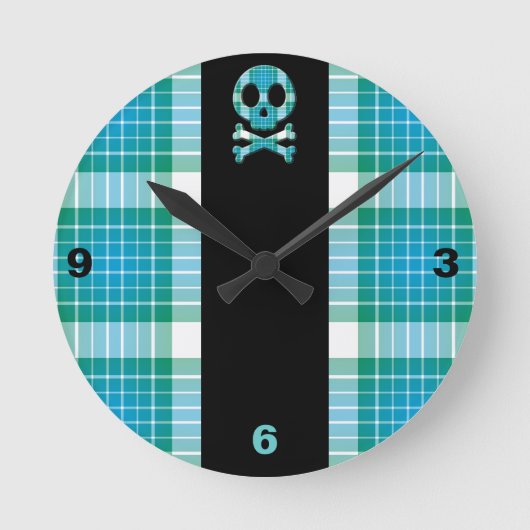 Ocean Pset Skull Ronde Klok (Voorkant)