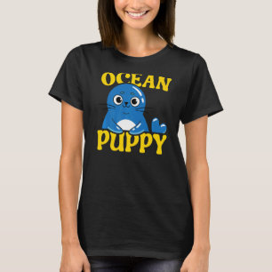 Ocean Puppy Onderwater Dier Marine Biologie Seal T-shirt
