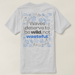 Ocean Quote Design en Marine Line Art T-shirt
