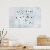 Ocean Quote je bent geen druppel in Ocean -Rumi Poster (Keuken)