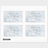 Ocean Quote je bent geen druppel in Ocean -Rumi Rechthoekige Sticker (Vel)