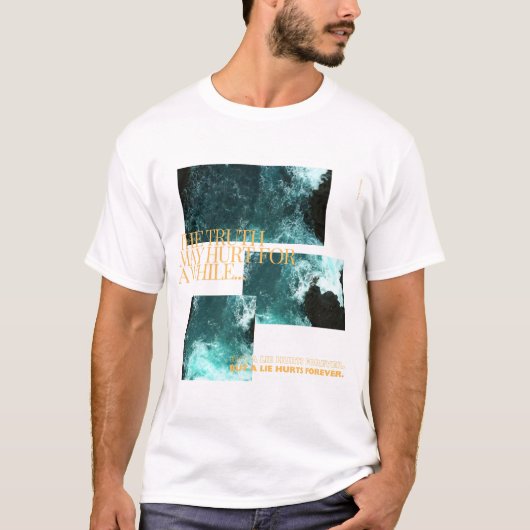 Ocean Quotes T-shirt (Voorkant)
