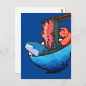 Ocean Ramen Tentacle Kelp Whale Food Natuur Briefkaart (Voorkant / Achterkant)