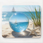 Ocean Reflection in a Lens Ball Muismat (Voorkant)