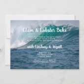 Ocean Rehearal Dinner Lobster Bake Seafood Thema Kaart (Voorkant)