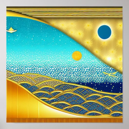 Ocean Ribbon Poster (Voorkant)