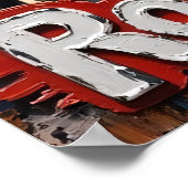 Ocean Roar: een post-Punk leeuw Poster (Hoek)