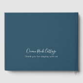 Ocean Rock Beach House Vacation Rental Guest Book Gastenboek (Achterkant)