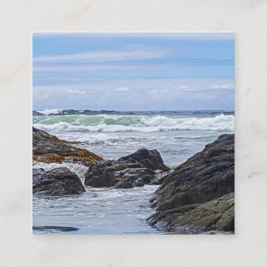 Ocean Rock Beach House Vacation Rental Vierkante Visitekaartje (Achterkant)