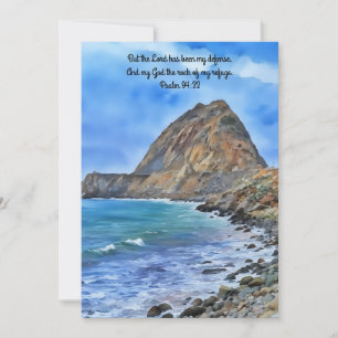 Ocean Rock Mountain Bible Verse Faith Flat Kaart