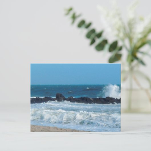 Ocean rocken strand Cape May Jersey Shore briefkaa Briefkaart (Staand voorkant)