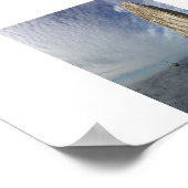 Ocean Rocks Clouds Mexico Fotografie Panorama Poster (Hoek)