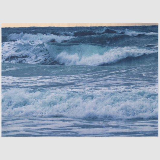 Ocean Rolling Waves 20x30 deduplicatiepapier Tissuepapier (Voorkant)