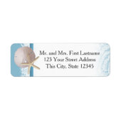 Ocean Romance Beach Thema Etiket (Voorkant)