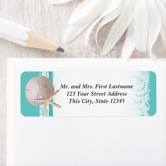 Ocean Romance Beach Thema Etiket (Insitu)