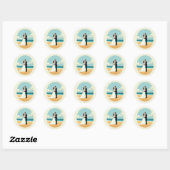 Ocean Romance Wedding Sticker (Vel)