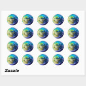 Ocean Roos Seal Ronde Sticker (Vel)