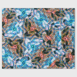 Ocean Rose Kaleidoscope Cadeaupapier