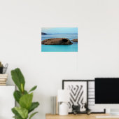 Ocean Rots Landschap Poster (Thuiskantoor)