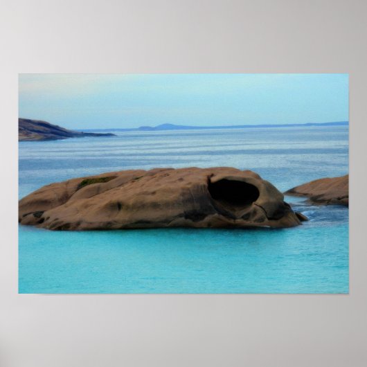 Ocean Rots Landschap Poster (Voorkant)