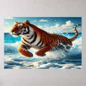 Ocean Run: Bengaalse tijgermajesteit Poster (Voorkant)