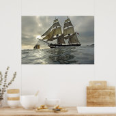 Ocean Sail Boat poster (Keuken)
