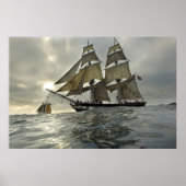 Ocean Sail Boat poster (Voorkant)