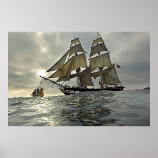 Ocean Sail Boat poster (Voorkant)