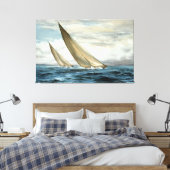Ocean Sailing Painting Canvas Afdruk (Insitu (Slaapkamer))