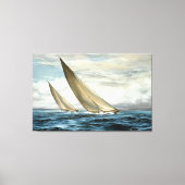 Ocean Sailing Painting Canvas Afdruk (Voorkant)