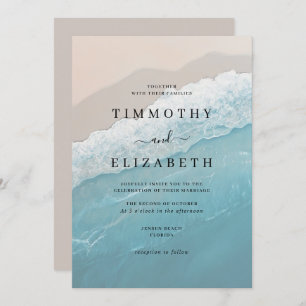 Ocean Sand Beach bruiloft Kaart