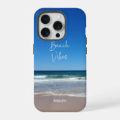 Ocean Sand Beach Gepersonaliseerd iPhone Hoesje (Achterkant)