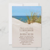 Ocean Sand Creative Beach Thed Wedding Kaart (Voorkant)