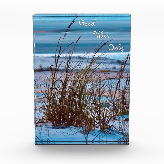 Ocean Sand Dunes Glass Fotoblokken (Voorkant)