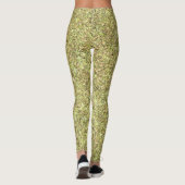 Ocean Sand Glitz Mermaid Glitter CUSTOM-TEKST Leggings (Achterkant)