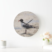 Ocean Sand Seagull Bird Beach Foto Grote Klok (Huis)