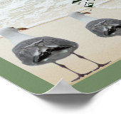 Ocean Sand Seagulls Poster (Hoek)