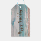 Ocean Sand Texture Cadeaulabel (Achterkant)