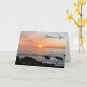 Ocean Scape Heartfelt Sympathy Card Kaart (Gele Bloem)