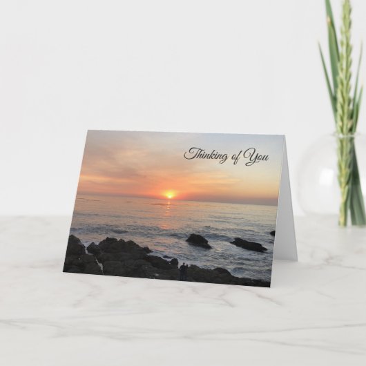 Ocean Scape Heartfelt Sympathy Card Kaart (Voorkant)
