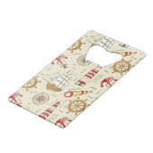 Ocean Scene Creditkaart Flessenopener (Achterkant Gekanteld)