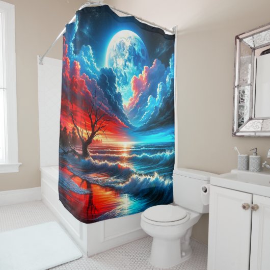 Ocean Scene Douchegordijn (In situ)