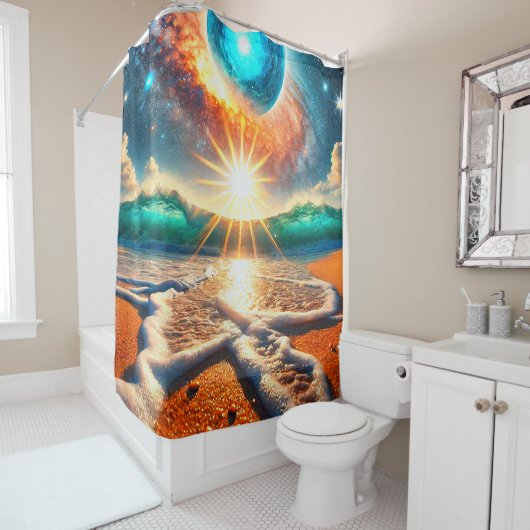 Ocean Scene Douchegordijn (In situ)