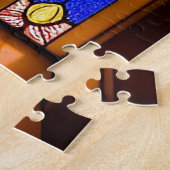 Ocean Scene en kleurrijke Aurora Display Legpuzzel (Zijkant)