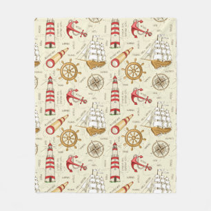 Ocean Scene Fleece Deken