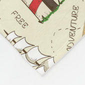 Ocean Scene Fleece Deken (Hoek)